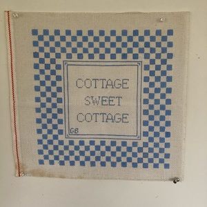 Cottage Sweet Cottage needlepoint
